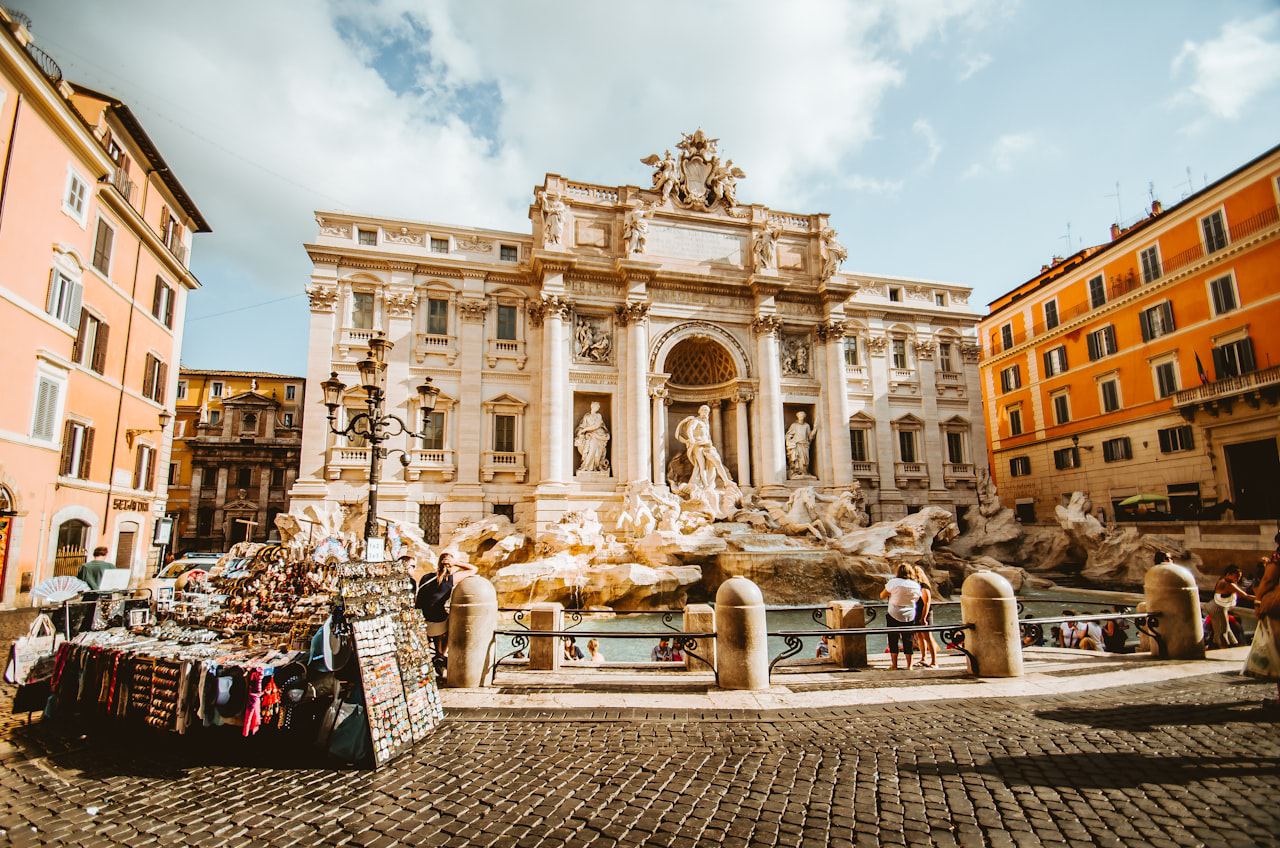 Tetti di Roma vista panoramica
